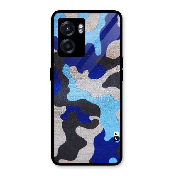 Rugged Camouflage Glass Back Case for Oppo K10 (5G)