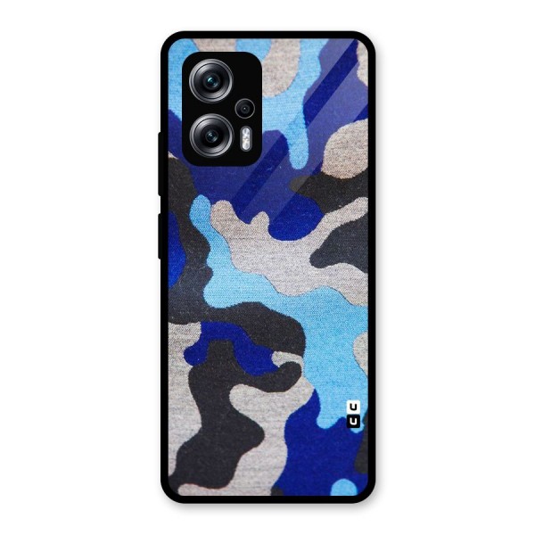 Rugged Camouflage Glass Back Case for Redmi K50i