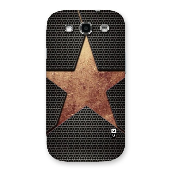 Rugged Gold Star Back Case for Galaxy S3 Neo