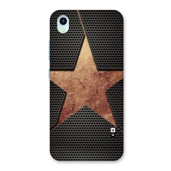 Rugged Gold Star Back Case for Vivo Y1s