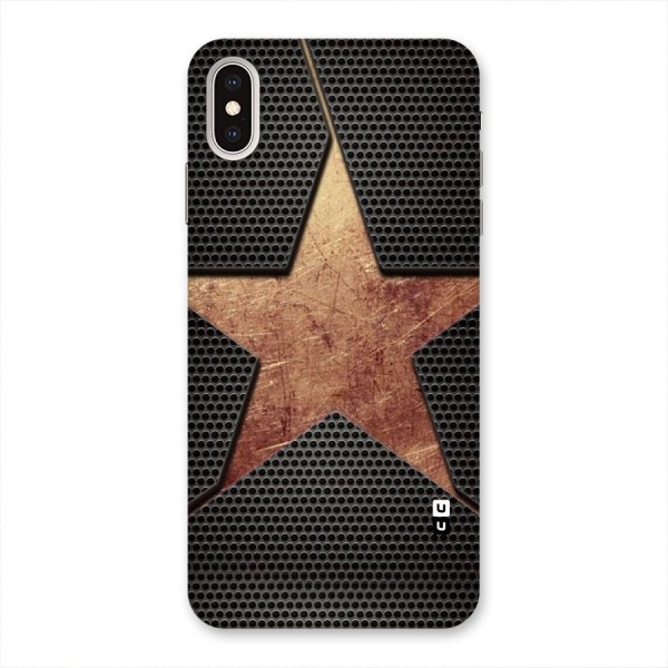 Rugged Gold Star Back Case for iPhone XS Max