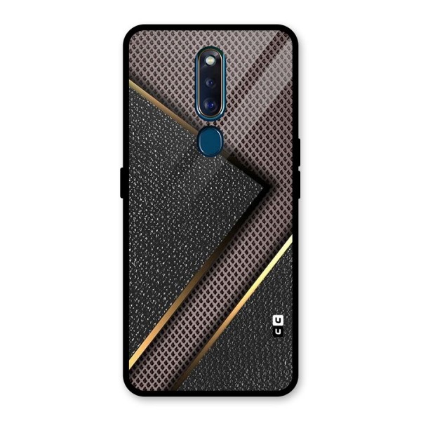 Rugged Polka Design Glass Back Case for Oppo F11 Pro