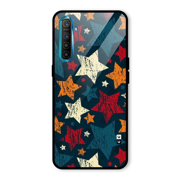 Rugged Star Design Glass Back Case for Realme XT