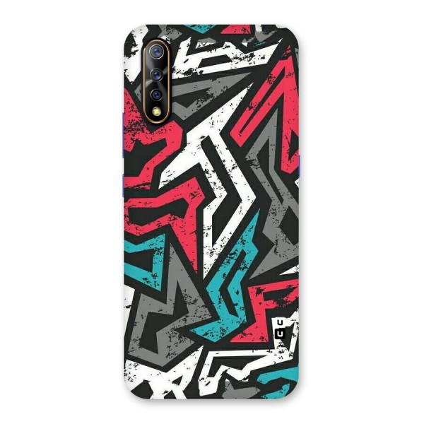 Rugged Strike Abstract Back Case for Vivo Z1x