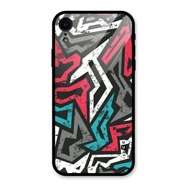 Rugged Strike Abstract Glass Back Case for XR