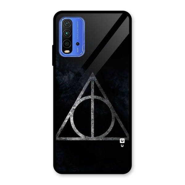 Rugged Triangle Design Glass Back Case for Redmi 9 Power