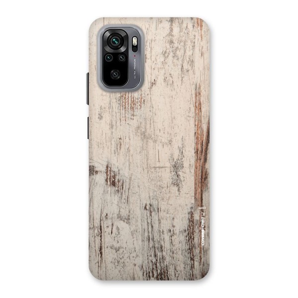 Rugged Wooden Texture Back Case for Redmi Note 10