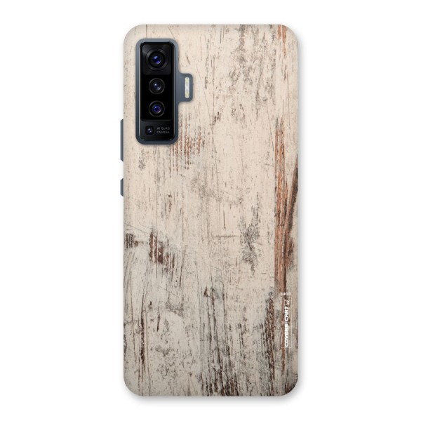 Rugged Wooden Texture Back Case for Vivo X50