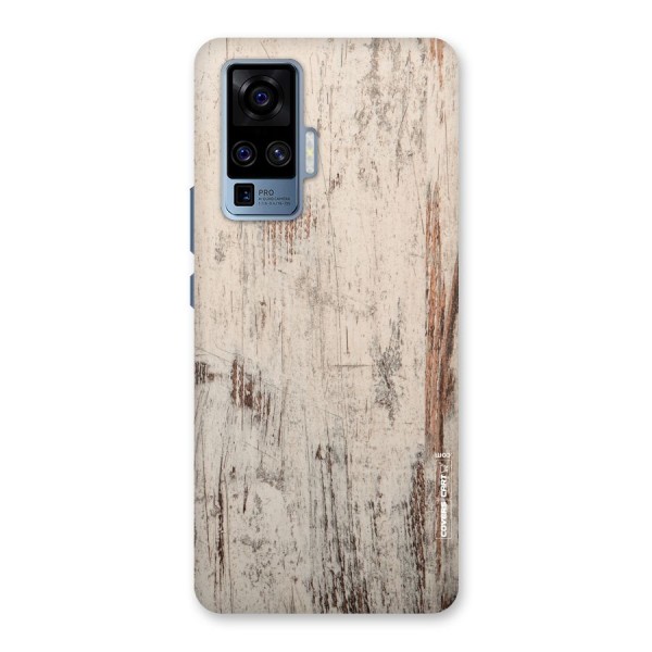 Rugged Wooden Texture Back Case for Vivo X50 Pro