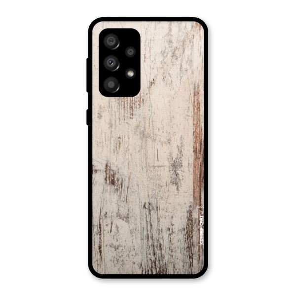 Rugged Wooden Texture Glass Back Case for Galaxy A32