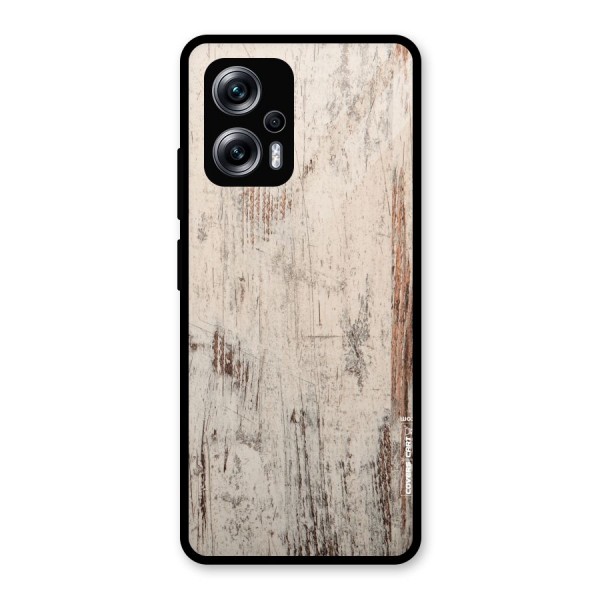 Rugged Wooden Texture Glass Back Case for Redmi K50i