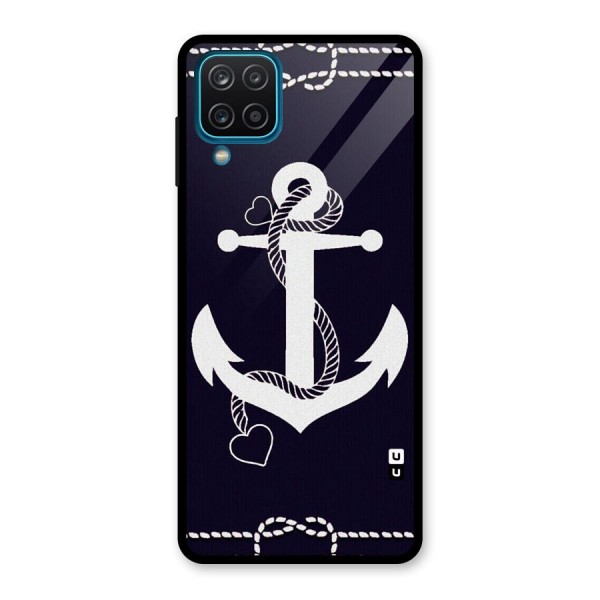 Sail Anchor Glass Back Case for Galaxy A12