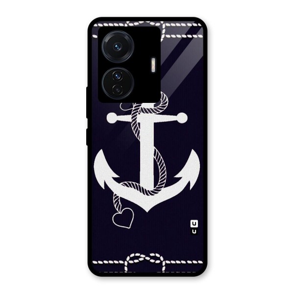 Sail Anchor Glass Back Case for Vivo T1 Pro