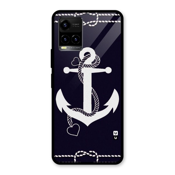 Sail Anchor Glass Back Case for Vivo Y21 2021