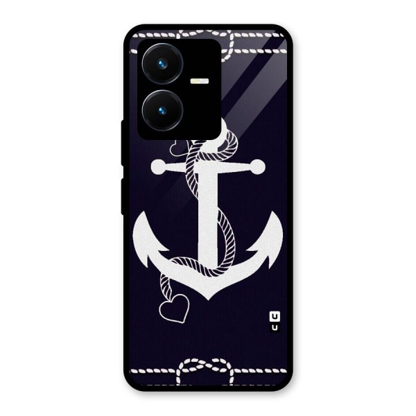 Sail Anchor Glass Back Case for Vivo Y22