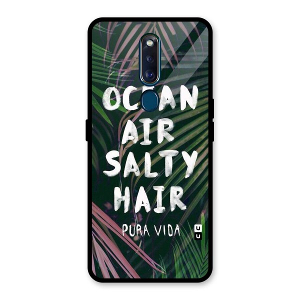 Salty Hair Glass Back Case for Oppo F11 Pro