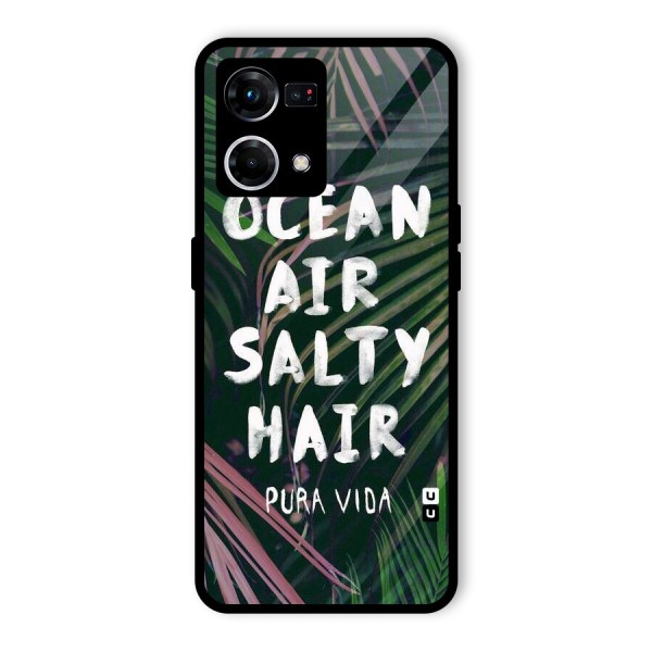 Salty Hair Glass Back Case for Oppo F21s Pro 4G