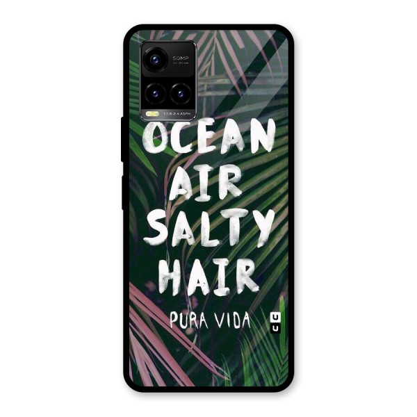 Salty Hair Glass Back Case for Vivo Y21 2021