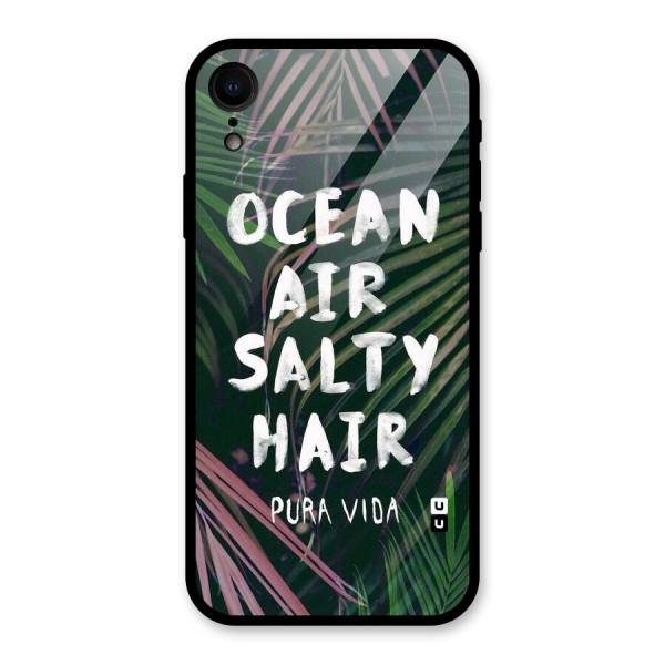 Salty Hair Glass Back Case for XR