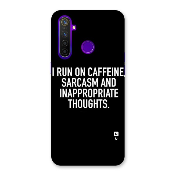 Sarcasm And Caffeine Back Case for Realme 5 Pro