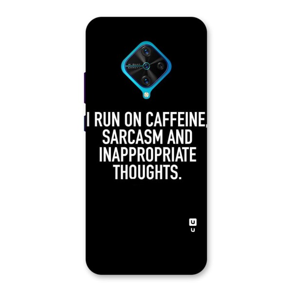 Sarcasm And Caffeine Back Case for Vivo S1 Pro