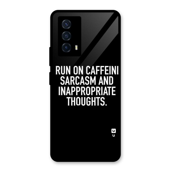 Sarcasm And Caffeine Glass Back Case for Vivo iQOO Z5