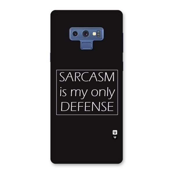 Sarcasm Defence Back Case for Galaxy Note 9