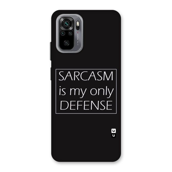 Sarcasm Defence Back Case for Redmi Note 10