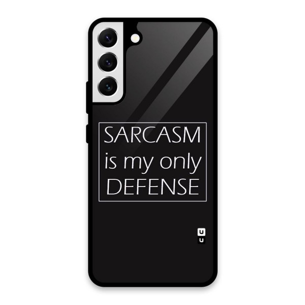 Sarcasm Defence Glass Back Case for Galaxy S22 Plus 5G