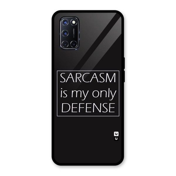 Sarcasm Defence Glass Back Case for Oppo A52