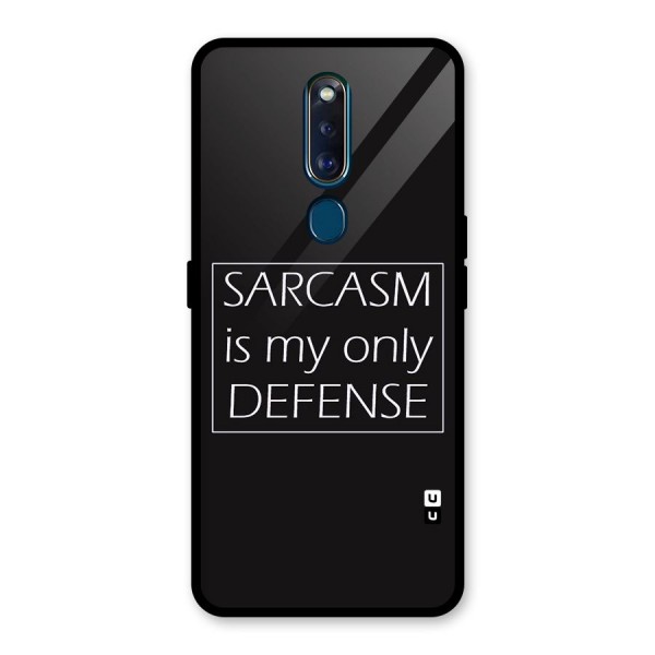 Sarcasm Defence Glass Back Case for Oppo F11 Pro