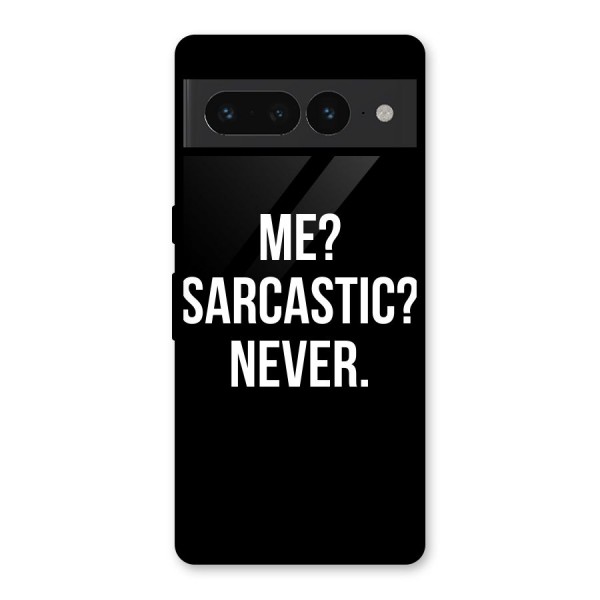 Sarcastic Quote Glass Back Case for Google Pixel 7 Pro