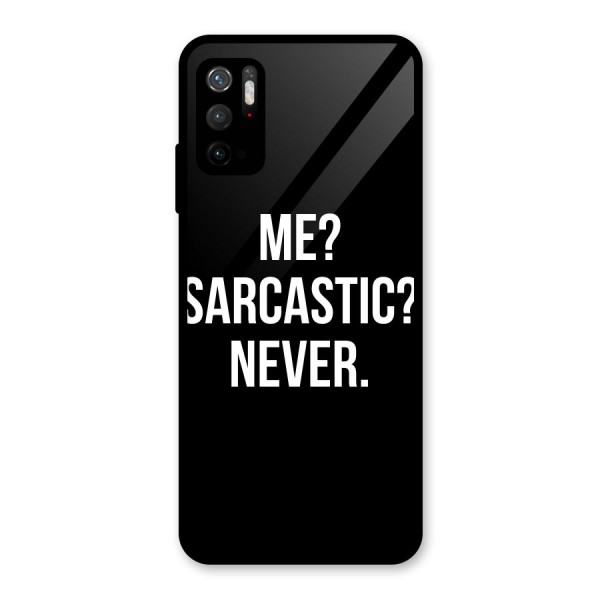 Sarcastic Quote Glass Back Case for Poco M3 Pro 5G