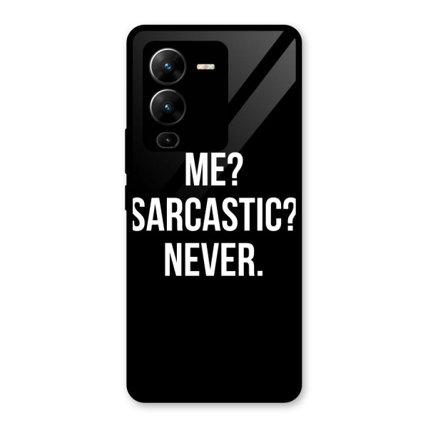 Sarcastic Quote Glass Back Case for Vivo V25 Pro