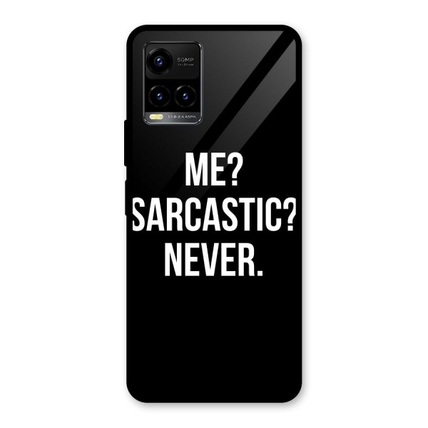 Sarcastic Quote Glass Back Case for Vivo Y21 2021