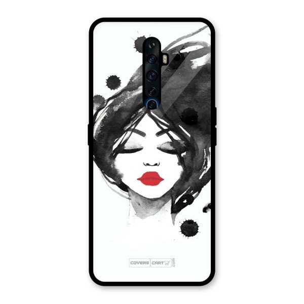 Sassy Girl Glass Back Case for Oppo Reno2 Z