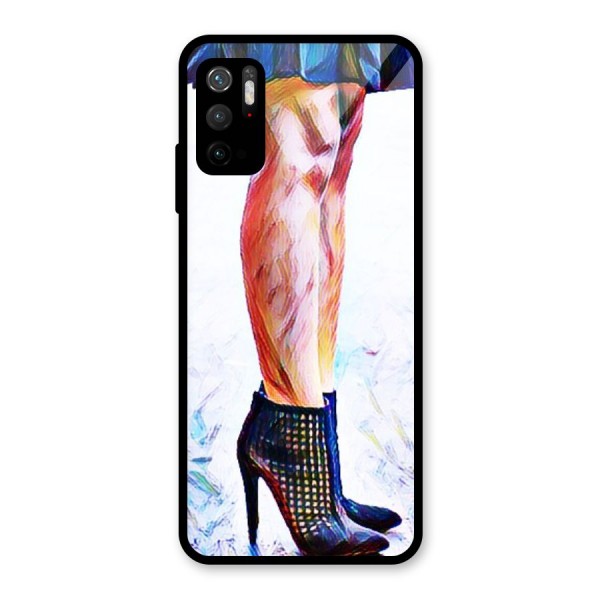 Sassy Heels Glass Back Case for Poco M3 Pro 5G