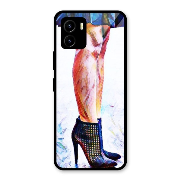 Sassy Heels Glass Back Case for Vivo Y15s