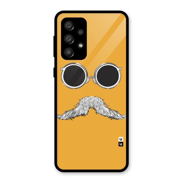 Sassy Mustache Glass Back Case for Galaxy A32