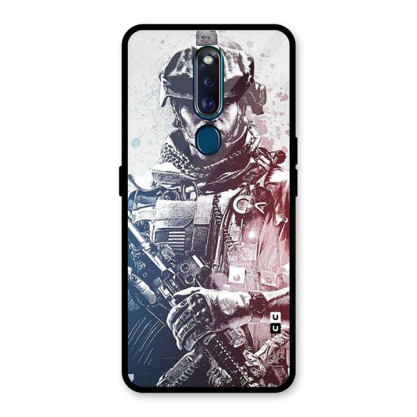 Saviour Glass Back Case for Oppo F11 Pro