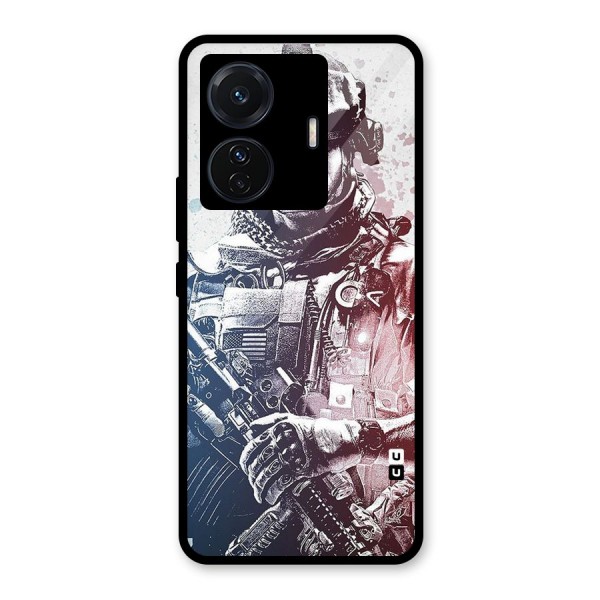 Saviour Glass Back Case for Vivo T1 Pro