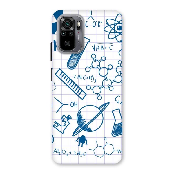 Science Notebook Back Case for Redmi Note 10