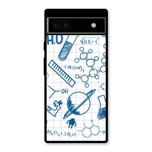 Science Notebook Glass Back Case for Google Pixel 6a