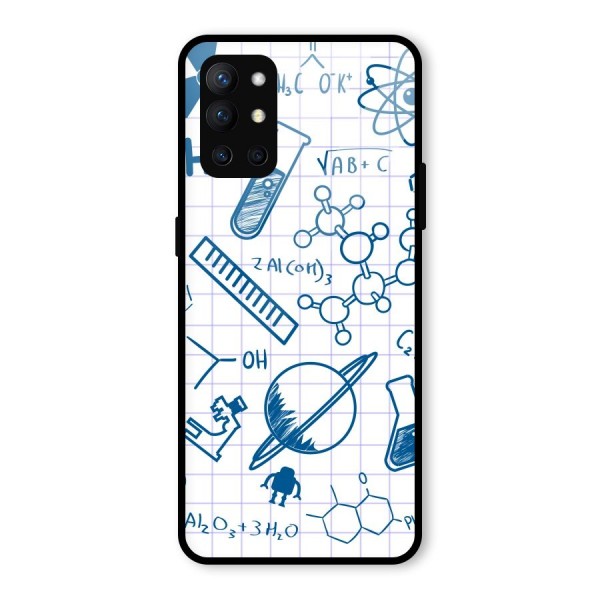 Science Notebook Glass Back Case for OnePlus 9R