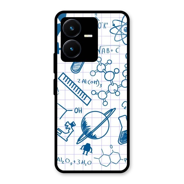 Science Notebook Glass Back Case for Vivo Y22