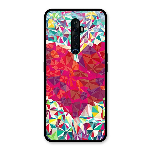 Scrumbled Heart Glass Back Case for Oppo Reno2 Z