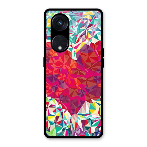 Scrumbled Heart Glass Back Case for Reno8 T 5G