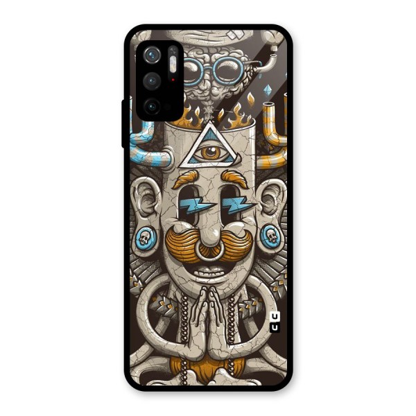 Sculpture Design Glass Back Case for Poco M3 Pro 5G