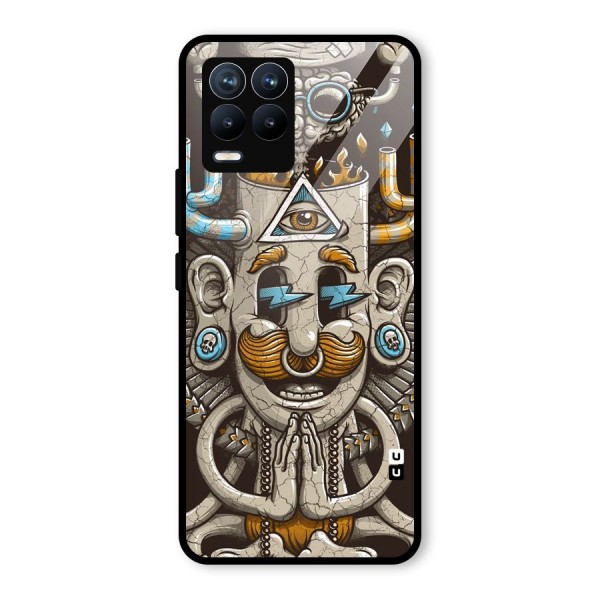 Sculpture Design Glass Back Case for Realme 8 Pro