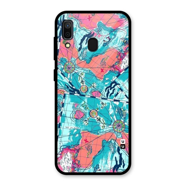 Sea Adventure Glass Back Case for Galaxy A30